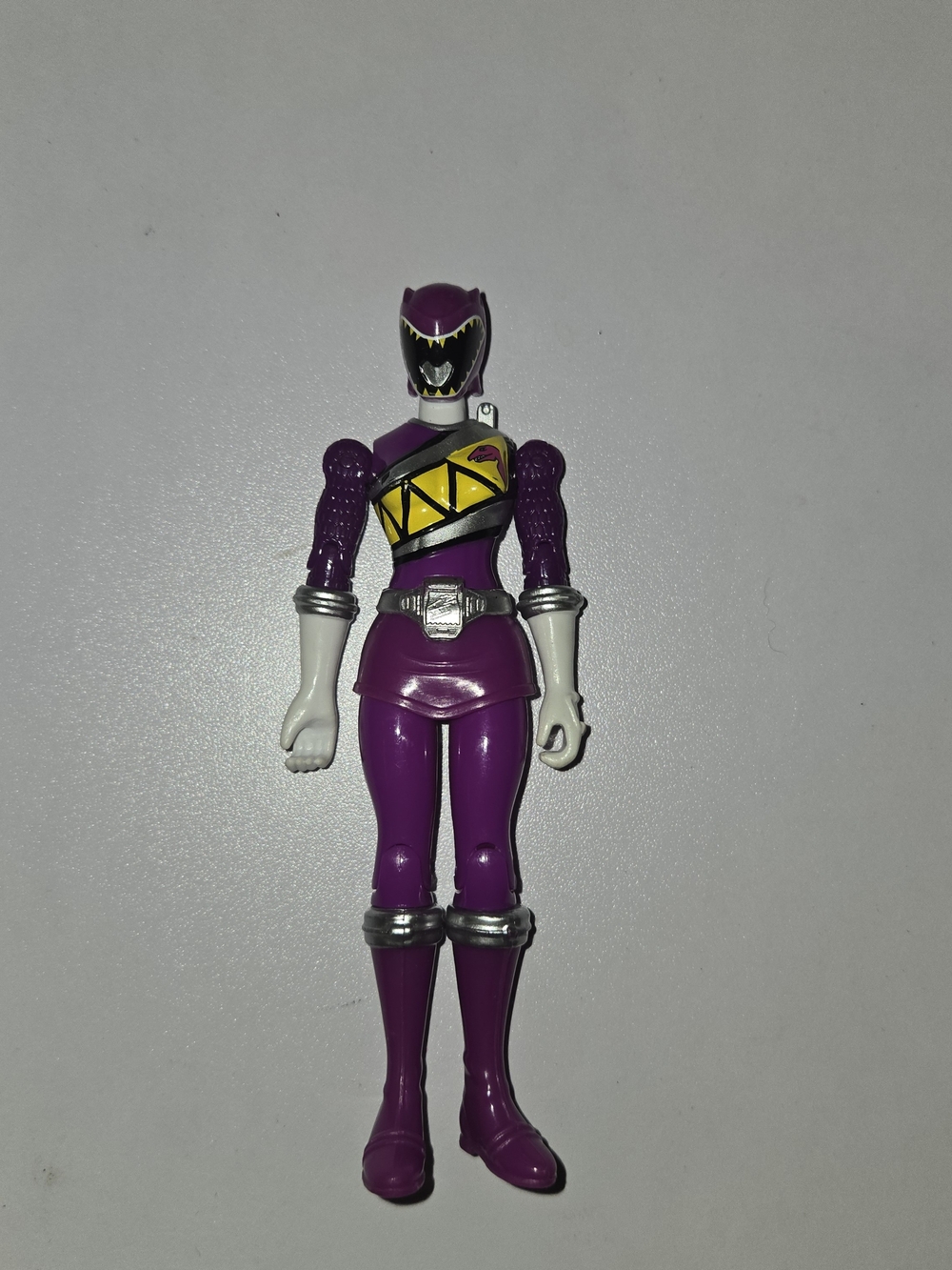 Power Rangers Dino Super Charge PURPLE RANGER 5" Action Figure Bandai 2016 Loose